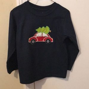 Boys navy long sleeve shirt